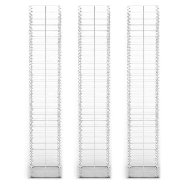 vidaXL gabionsæt 3 stk. galvaniseret ståltråd 25 x 25 x 150 cm -  Havehegn