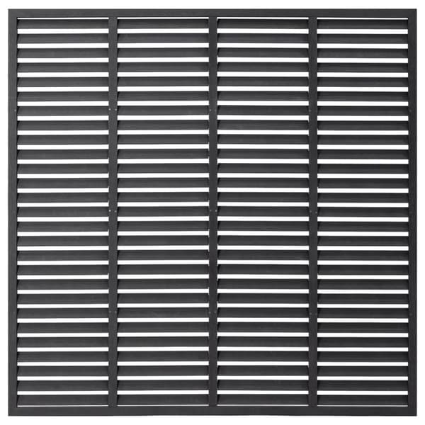 vidaXL jalousihegn 180x180 cm WPC grå -  Havehegn