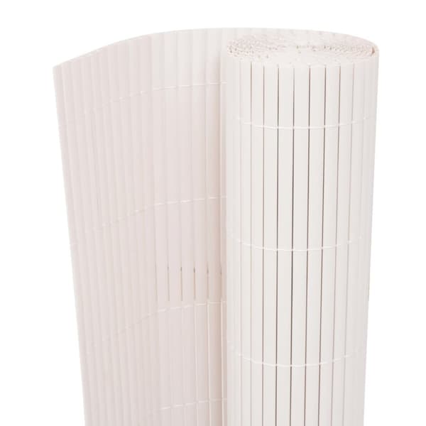 vidaXL dobbeltsidet havehegn 90 x 300 cm hvid -  Havehegn
