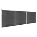 Pikkukuva 3 / 11: vidaXL Aitapaneelisarja WPC 526x186 cm musta -  Aitapaneelit