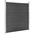 Pikkukuva 4 / 11: vidaXL Aitapaneelisarja WPC 526x186 cm musta -  Aitapaneelit