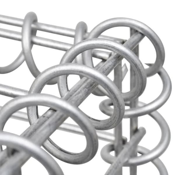 vidaXL gabionkurv galvaniseret stål 120 x 30 x 50 cm - Havehegn