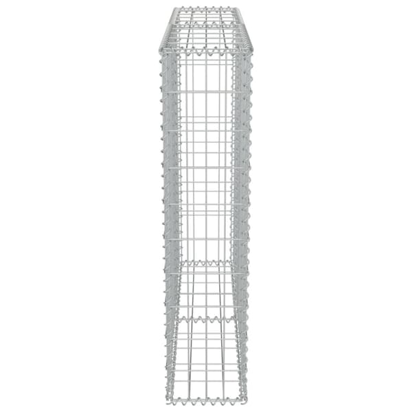 vidaXL Gabion-kivikori kansilla galvanoitu teräs 100x20x100 cm -  Aitapaneelit