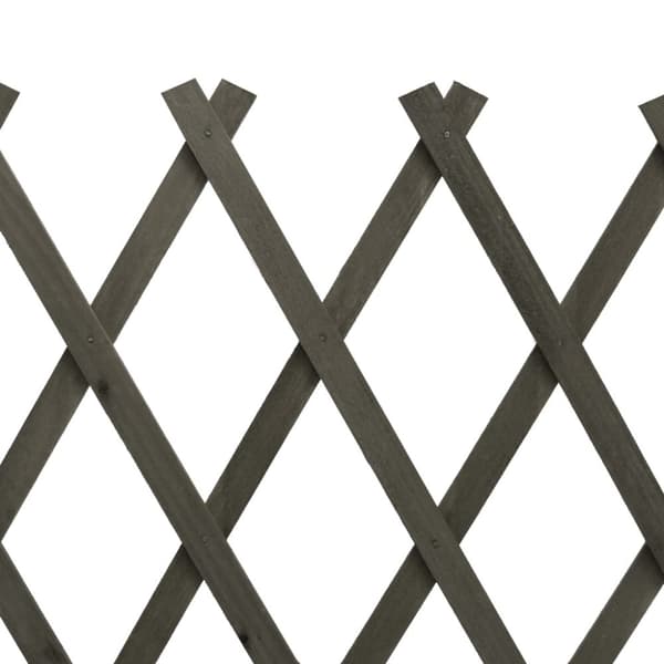 vidaXL espalier til haven 120x60 cm massivt fyrretræ grå - Havehegn