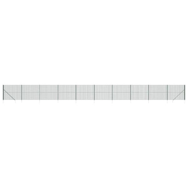 vidaXL Verkkoaita maapiikeillä vihreä 1,6x25 m -  Aitapaneelit