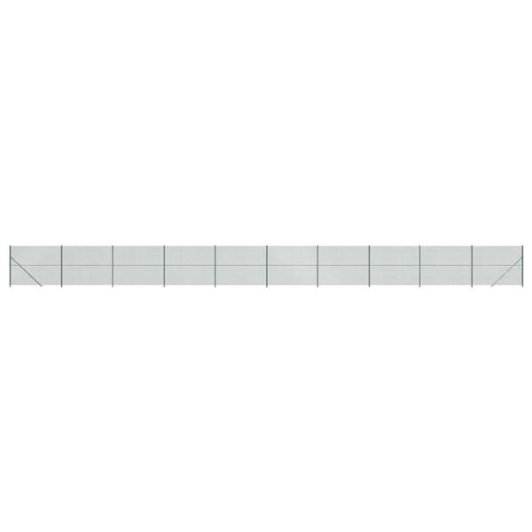 vidaXL Verkkoaita laipalla vihreä 1,6x25 m -  Aitapaneelit