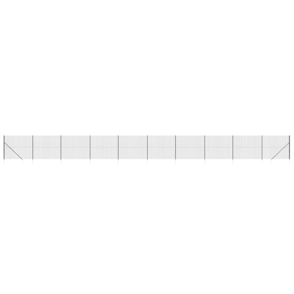 vidaXL Stängsel med markspett antracit 1,6x25 m - Staket