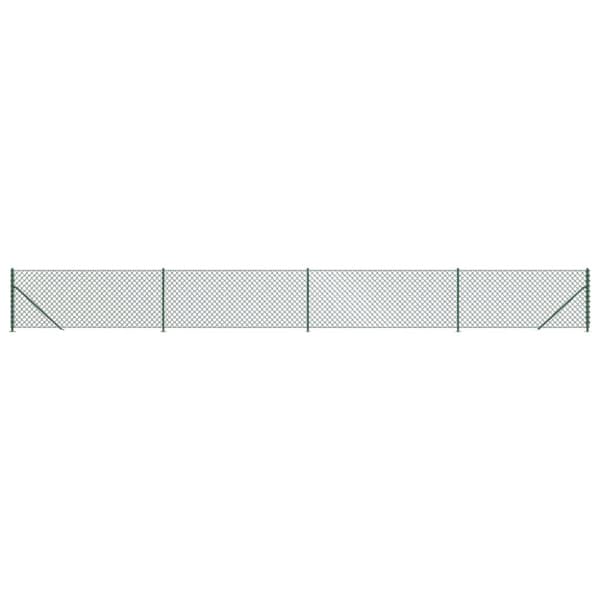vidaXL Verkkoaita laipalla vihreä 1x10 m -  Aitapaneelit