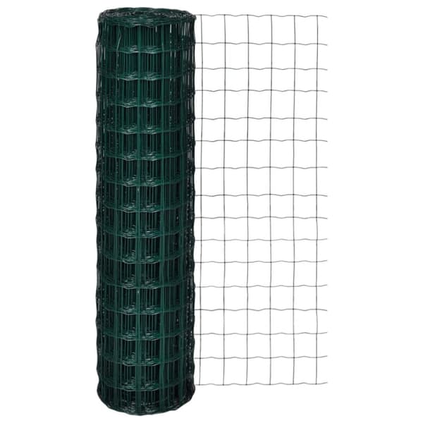 vidaXL Eurofence stål 25 x 1,5 m grön -  Staket