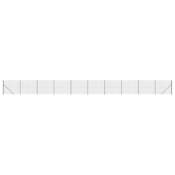 vidaXL trådhegn med flange 1,6x25 m antracitgrå -  Havehegn