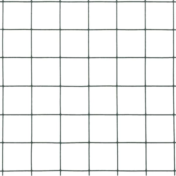 vidaXL Kanaverkko teräs PVC pinnoitteella 25x0,5 m vihreä - Aitapaneelit