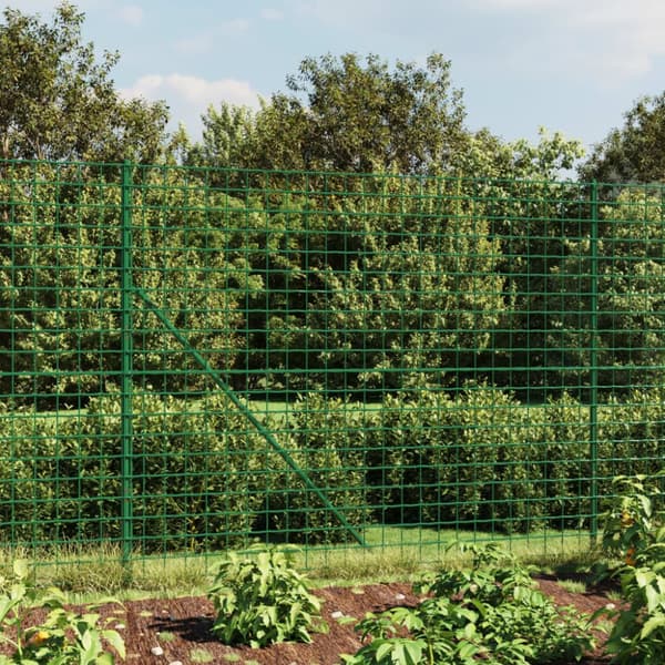 vidaXL Verkkoaita vihreä 1,8x25 m galvanoitu teräs - Aitapaneelit