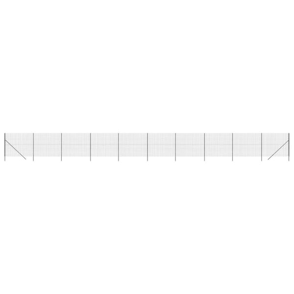 vidaXL trådhegn 2x25 m galvaniseret stål antracitgrå -  Havehegn