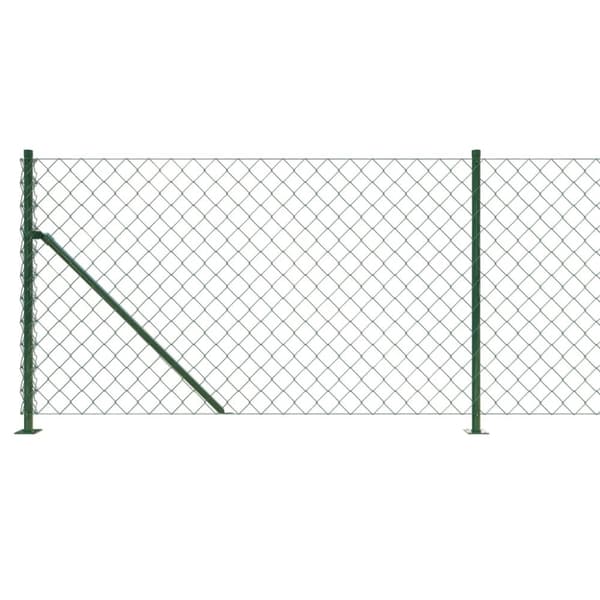 vidaXL trådhegn med flange 0,8x25 m grøn -  Havehegn
