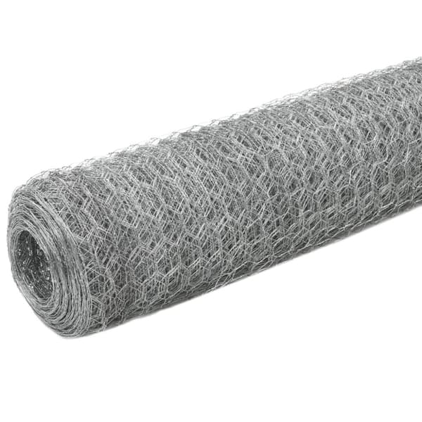 vidaXL Kanaverkko galvanoitu teräs 25x1,2 m hopea -  Aitapaneelit