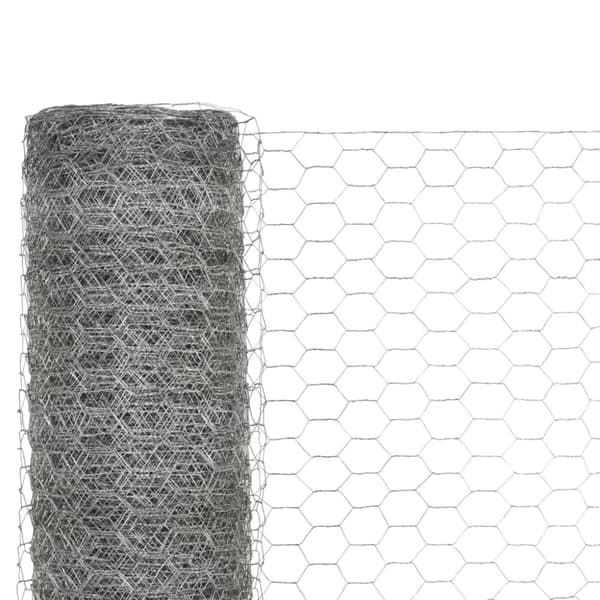 vidaXL Kanaverkko galvanoitu teräs 25x1,2 m hopea -  Aitapaneelit
