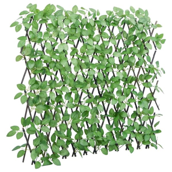 vidaXL espalier med kunstig vedbend 180x65 cm udvidelig grøn -  Havehegn