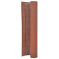 Miniatyrbillede 2 af 6: The Living Store dobbeltsidet havehegn 90x400 cm brun -  Havehegn