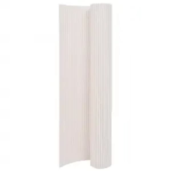 The Living Store dobbeltsidet havehegn 110x400 cm hvid -  Havehegn