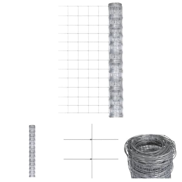 The Living Store havehegn 50x1,25 m galvaniseret stål sølvfarvet -  Havehegn