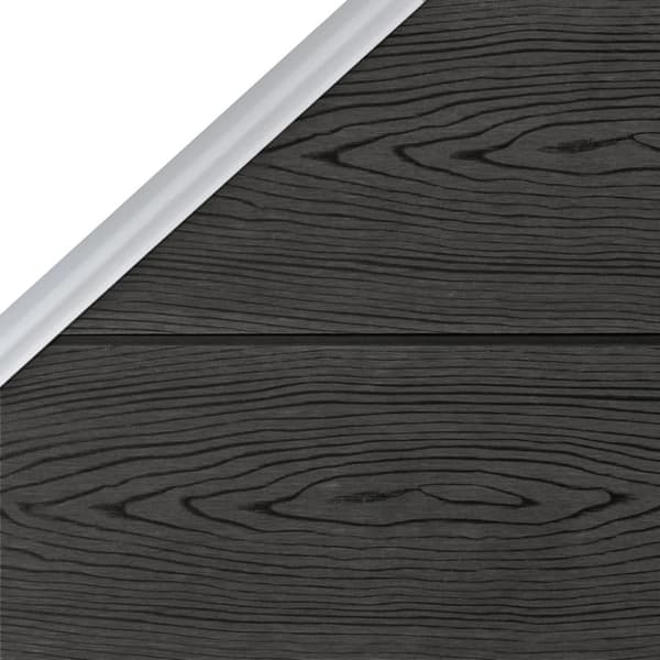 The Living Store Aitapaneeli WPC 95x(105-180) cm harmaa -  Aitapaneelit