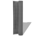Miniatyrbillede 3 af 6: The Living Store dobbeltsidet havehegn PVC 90 x 300 cm grå -  Havehegn