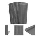 Miniatyrbillede 1 af 6: The Living Store dobbeltsidet havehegn PVC 90 x 300 cm grå -  Havehegn