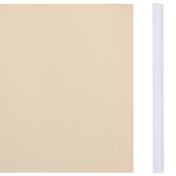 The Living Store haveskærm 70x0,19 m PVC cremefarvet - Havehegn