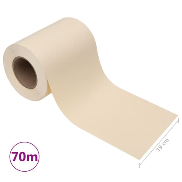 The Living Store haveskærm 70x0,19 m PVC cremefarvet - Havehegn