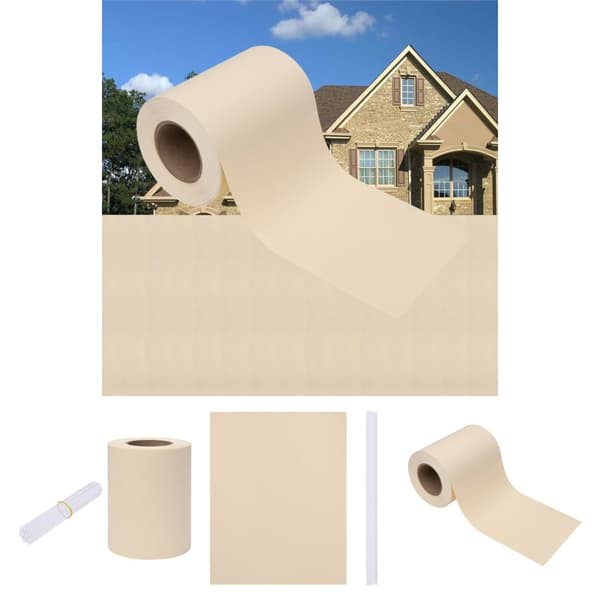 The Living Store haveskærm 70x0,19 m PVC cremefarvet - Havehegn