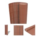 Miniatyrbillede 1 af 6: The Living Store dobbeltsidet havehegn PVC 90 x 500 cm brun -  Havehegn