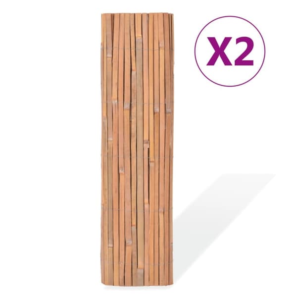 The Living Store bambushegn 2 stk. 100x400 cm -  Havehegn