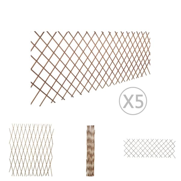 The Living Store pilehegn med espalier 5 stk. 180 x 90 cm -  Havehegn
