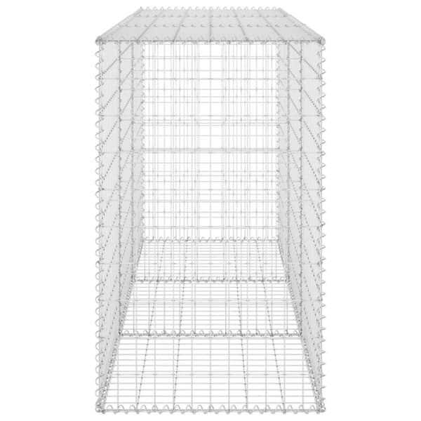 The Living Store Gabionmur i galvaniserat stål 200x60x100 cm -  Staket