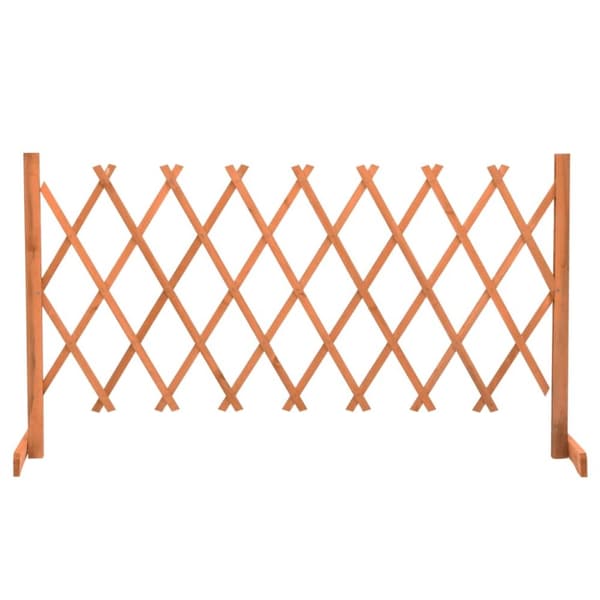 The Living Store espalier til haven 150x80 cm massivt fyrretræ orange -  Havehegn