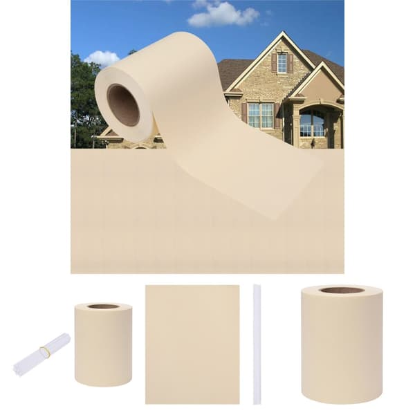 The Living Store haveskærm 35x0,19 m PVC cremefarvet - Havehegn