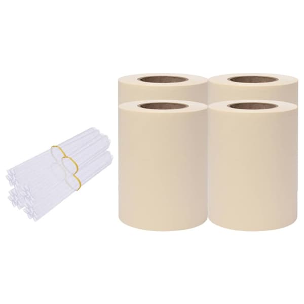 The Living Store Puutarhan yksityisyyden suojat 4 kpl PVC 35x0,19 m kerma -  Aitapaneelit
