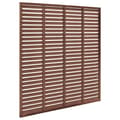 Miniatyrbillede 4 af 6: The Living Store jalousihegn 180x180 cm WPC brun -  Havehegn
