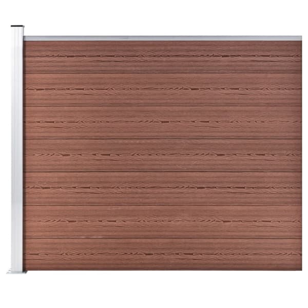 The Living Store Aitapaneeli WPC 175x146 cm ruskea -  Aitapaneelit