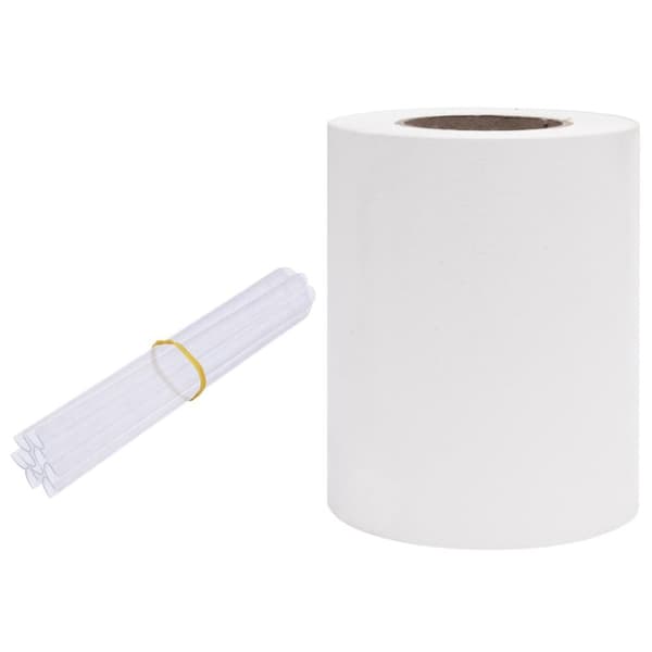 The Living Store haveskærm 35x0,19 m PVC hvid -  Havehegn