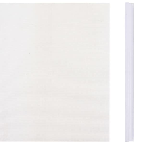 The Living Store haveskærm 35x0,19 m PVC hvid -  Havehegn