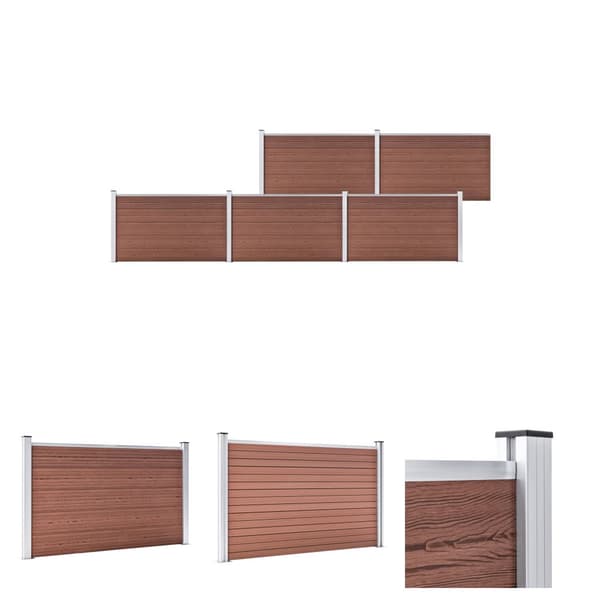 The Living Store Puutarha-aita WPC 872x106 cm ruskea - Aitapaneelit