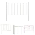 Pikkukuva 1 / 5: The Living Store Aitapaneeli tolpilla jauhemaalattu teräs 1,7x1,25 m valkoinen -  Aitapaneelit