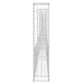 Miniatyrbillede 5 af 7: The Living Store gabionkurv med 6 stolper 620x20x150 cm U-facon jern -  Havehegn