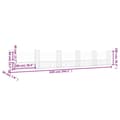 Miniatyrbillede 7 af 7: The Living Store gabionkurv med 6 stolper 620x20x150 cm U-facon jern -  Havehegn
