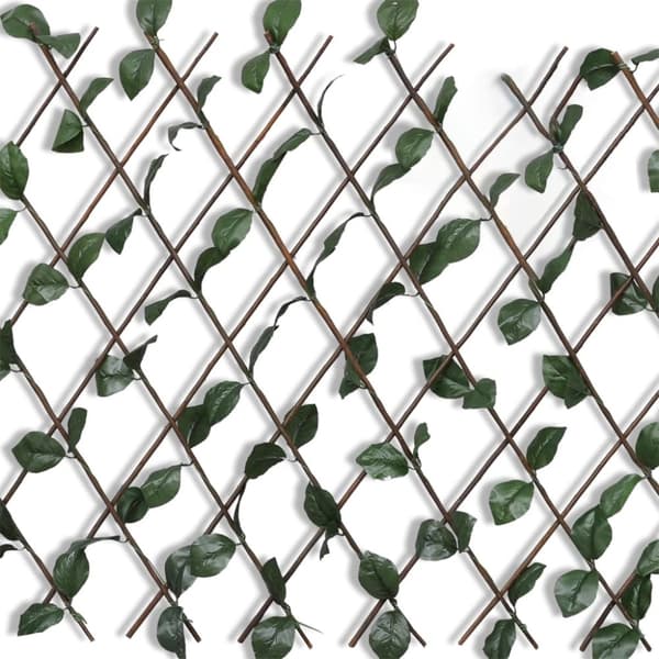 The Living Store pilehegn med espalier  med kunstige blade 5 stk. 180 x 90 cm -  Havehegn