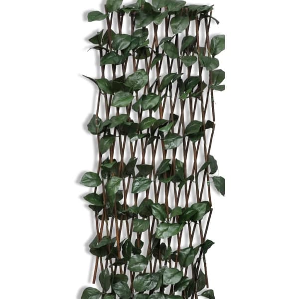 The Living Store pilehegn med espalier  med kunstige blade 5 stk. 180 x 90 cm -  Havehegn