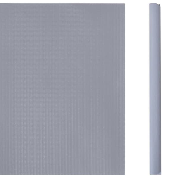The Living Store haveskærm 35x0,19 m PVC mat lysegrå - Havehegn
