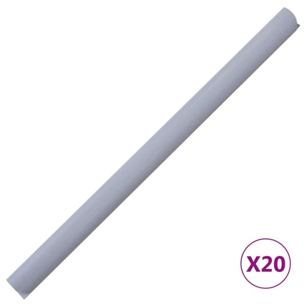 The Living Store haveskærm 35x0,19 m PVC mat lysegrå - Havehegn
