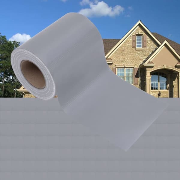 The Living Store haveskærm 35x0,19 m PVC mat lysegrå - Havehegn